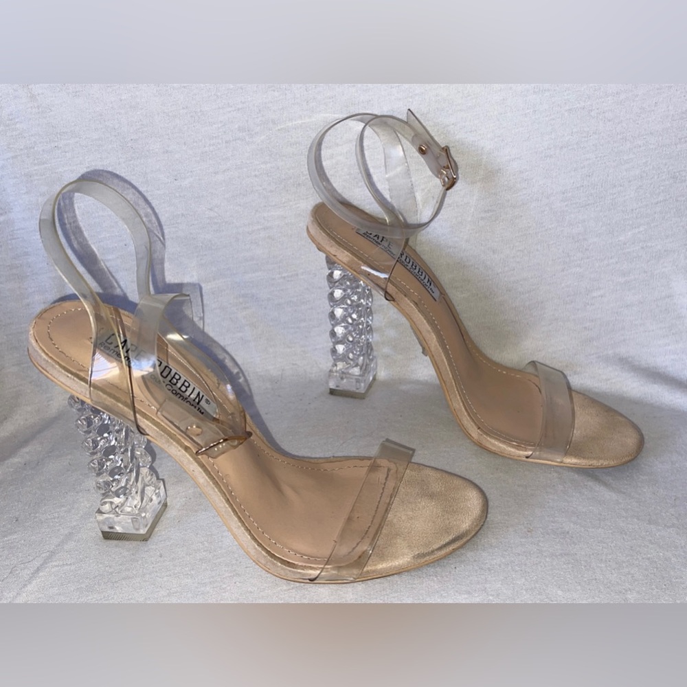 Cape Robbin Women Clear Strapped Heels